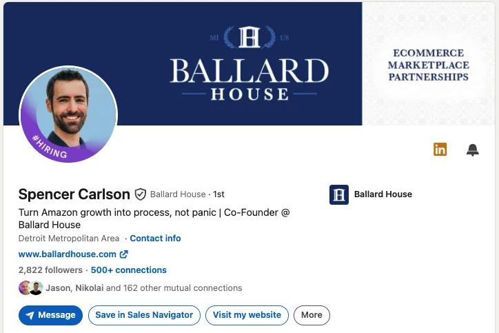 Spencer’s LinkedIn post about Talented
